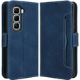 Откидной чехол для Infinix Hot 50 Pro 4G, Card Slot, темно-синий