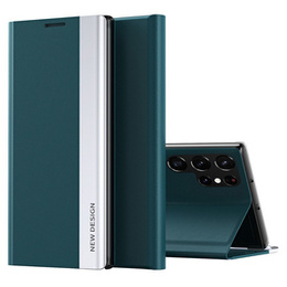 Чохол-книжка для Samsung Galaxy S23 Ultra, Side Magnetic, зелений