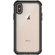 Чoхол Shockproof до iPhone X / XS, із захисним екраном, чорний