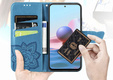 Откидной чехол для Oppo A40 / Oppo A40m, Butterfly, синий
