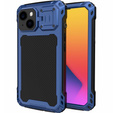 Чехол для iPhone 14 Pro, CamShield Case, с подставкой, синий /черный