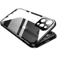 Чехол для iPhone 16 Pro, Magnetic Dual Glass, чёрный