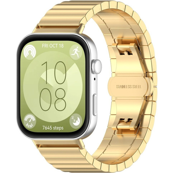 Стальной браслет для Huawei Watch Fit 4 / 4 Pro / 3, золотой