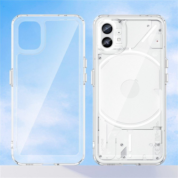 Чехол до Nothing Phone 1, Fusion Hybrid, прозрачный