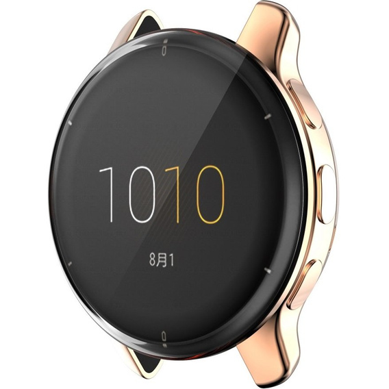 Чехол 2в1 с защитой экрана для часов Garmin Venu 2 Plus, Rose gold