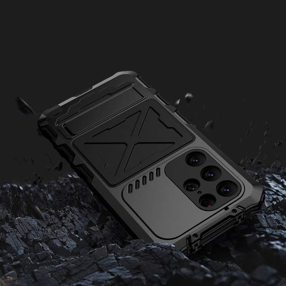 Броньований чохол для Samsung Galaxy S24 Ultra, Military Kickstand, чорний