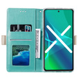 Чохол-кришка для Samsung Galaxy A53 5G, Wallet Pocket Zipper Lace, зелений