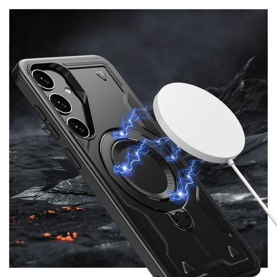 Чехол для Samsung Galaxy S24 FE, Military MagSafe, чёрный