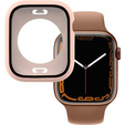 2в1 чехол и защитное стекло для часов Apple Watch 7/8/9 45mm, Pink
