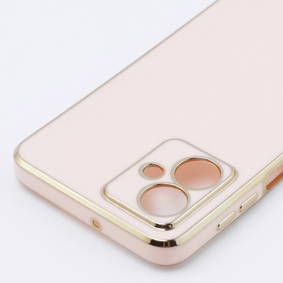 Чохол для Motorola Moto G54 5G, Glamour CamShield, рожевий rose gold