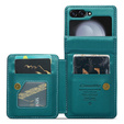 CASEME флип-кейс для Samsung Galaxy Z Flip5 5G, Litchi Wallet, зелёный