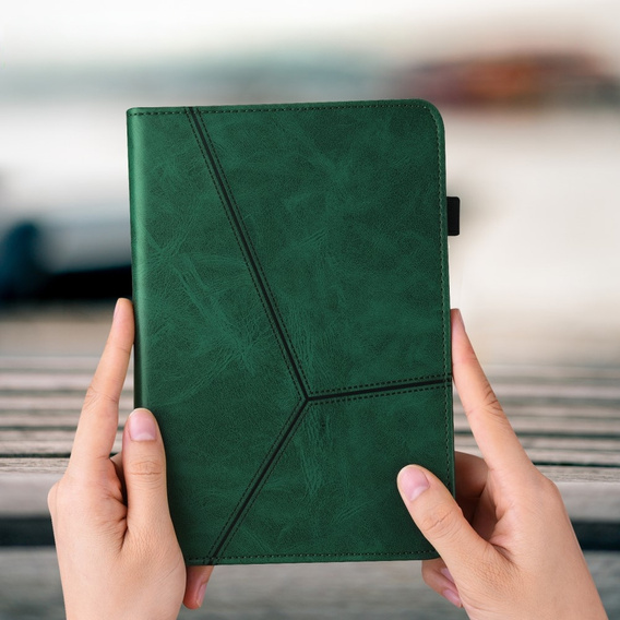 Чехол для Samsung Galaxy Tab S10 Lite / S10 FE / S9 FE / S9, Classic, с местом для стилуса, зелёный