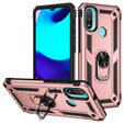 Броньований Чoхол до Motorola Moto E20/E30/E40, Nox Case Ring, рожевий rose gold