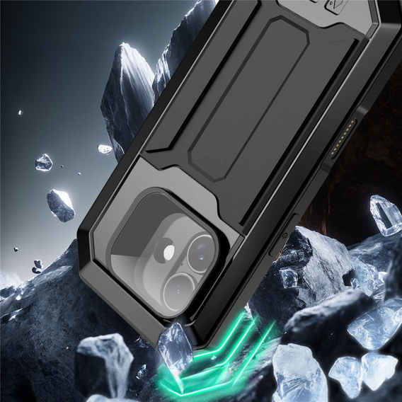 Бронированный чехол R-JUST с защитой экрана и подставкой для iPhone 17