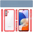 Чoхол до Samsung Galaxy A14 4G/5G, Fusion Hybrid, прозорий / червоний