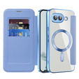 Откидной чехол для Google Pixel 9A, RFID Wallet MagSafe CamShield, синий