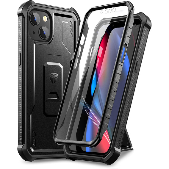 Бронированный чехол для iPhone 13 mini, Dexnor Full Body, чёрный