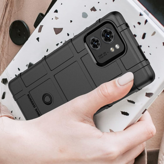 Чoхол до Motorola Edge 40, Rugged Shield, чорний