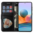 Откидной чехол для Samsung Galaxy A35 5G, Wallet Zipper Pocket Glittery, чёрный