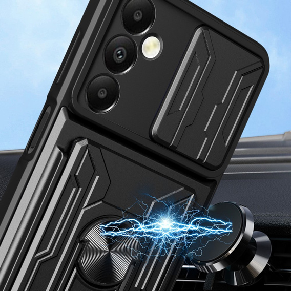 Броньований чохол для Samsung Galaxy A05s, Camera Slide Card Slot, чорний