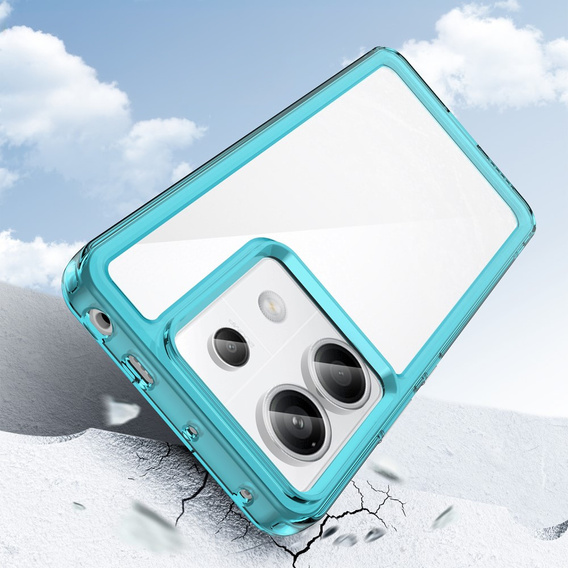 Чехол до Xiaomi Redmi Note 13 Pro 5G, Fusion Hybrid, прозрачный / синий