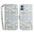 Чохол-книжка для Motorola Moto E22 / E22i, Wallet, flowers magnolia, білий