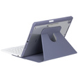 Чехол клавиатура для iPad 11" 2025 A16 (11 gen.) / iPad 10.9" 2022 (10 gen.), Rotary 360° Leather, фиолетовый