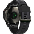 Силиконовый ремешок для Garmin Fenix 5/6/7 Forerunner 945/935, Dark Grey / Black