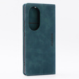 Чехол для Oppo Reno 10 / 10 Pro, ERBORD Vintage, бумажник с клапаном, синий