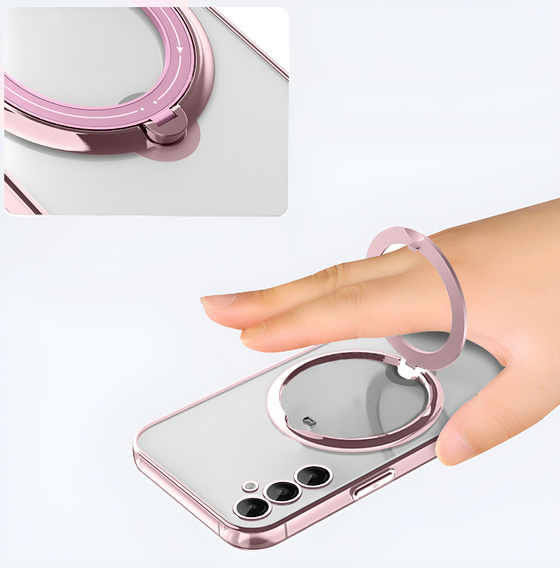 Магнитный чехол для Samsung Galaxy S24 FE, для MagSafe, розовый