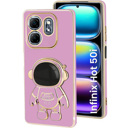 Чехол до Infinix Hot 50i 4G, Astronaut, фиолетовый