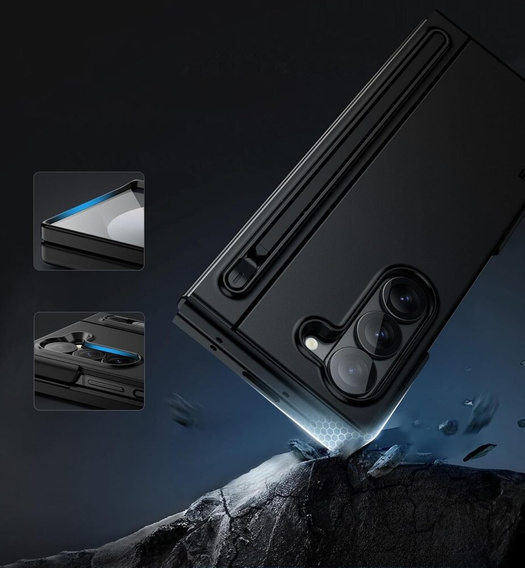 Чехол до Samsung Galaxy ZFold 6, Suritch Full Body, чёрный