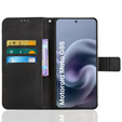 Откидной чехол для Motorola Moto G86 5G, Crazy Horse Wallet, чёрный
