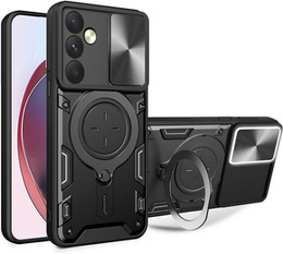 Бронированный чехол для Samsung Galaxy M55 5G, CamShield Slide, чёрный