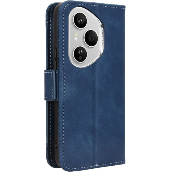 Футляр з клапаном для Honor 400 Pro 5G, Card Slot, темно-синій