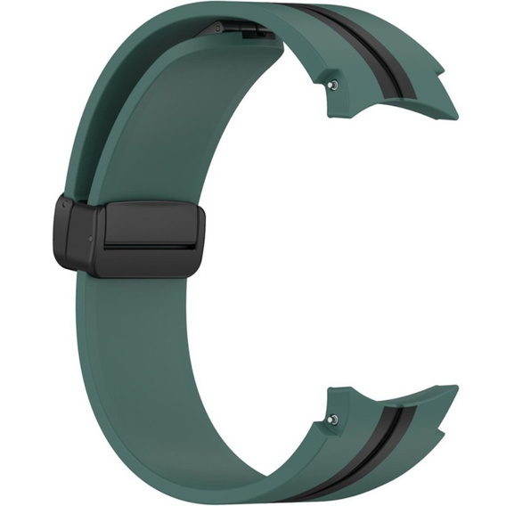 Силіконовий ремінець для Samsung Galaxy Watch 4 / 5 40/42/44/46/45MM PRO, Green / Black