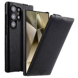 Чохол MELKCO для Samsung Galaxy S24 Ultra, шкіряний, фліп, чорний