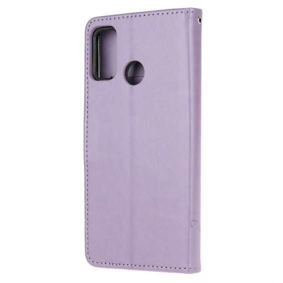 Откидной чехол для Motorola Moto G10 / G30, Butterfly, синий