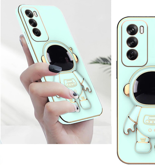 Чехол до Oppo Reno 12 Pro, Astronaut, зелёный