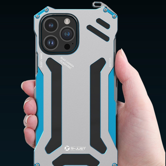 Чохол R-JUST для iPhone 14 Pro, Hollow Armour, м'яти