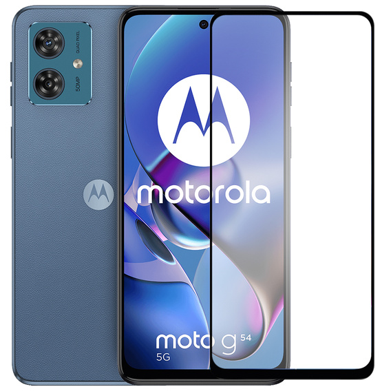 Закаленное стекло Full Glue do Motorola Moto G54 5G, Black