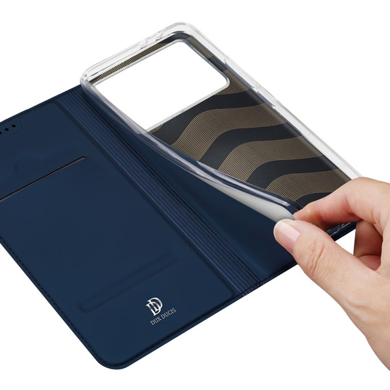 Чехол Dux Ducis до Xiaomi Poco F6 Pro, Skinpro, темно-синий