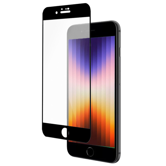 2x Загартоване скло для iPhone 7/8/SE 2020/SE 2022, ERBORD 3D для всього екрану