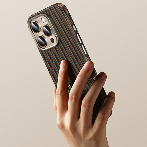 Чохол BENKS Kevlar Magnetic Armor Pro Prestige 600D Y066 для MagSafe з активною кнопкою для iPhone 16 Pro Max