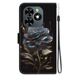 Чохол-книжка для Infinix Hot 40i, Wallet, Rose чорний
