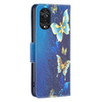 Откидной чехол для TCL 40 NxtPaper, Wallet, Butterflies синий