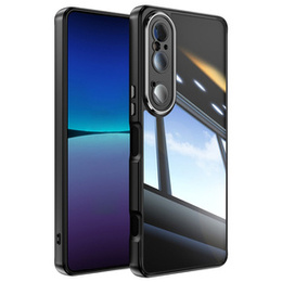 Чохол для Sony Xperia 1 VI, Fusion Hybrid, із захистом камери, прозорий / чорний