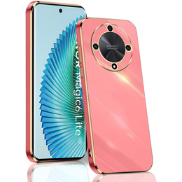 Чохол для Honor Magic 6 Lite 5G, Glamour CamShield, червоний