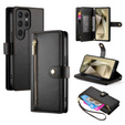 Чохол-книжка для Samsung Galaxy S25 Ultra, Wallet Zipper Pocket, чорний