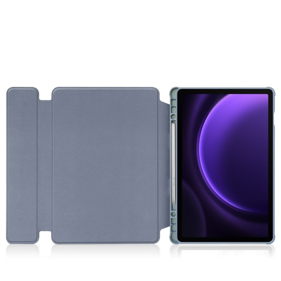 Чохол клавіатура для Samsung Galaxy Tab S10 Lite / S10 FE / S9 FE, Rotary 360° Leather, фіолетовий